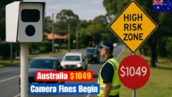 Australia Activates New Traffic Camera Regulations on 30 November — Instant $1,049 Penalties for High-Risk Zone Violations