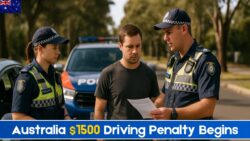 Australia Activates Harsh New Driving Penalty in December 2025 — $1,500 Fine and Licence Cancellation on First Offence