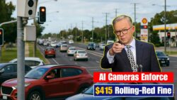 New $415 Rolling-Red Fine Comes Into Force on 2 December as AI Cameras Target Aussie Drivers at Intersections Nationwide
